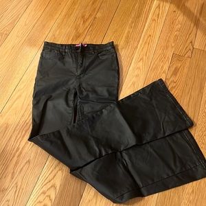 Black Faux Leather pants size medium hardly worn edikted